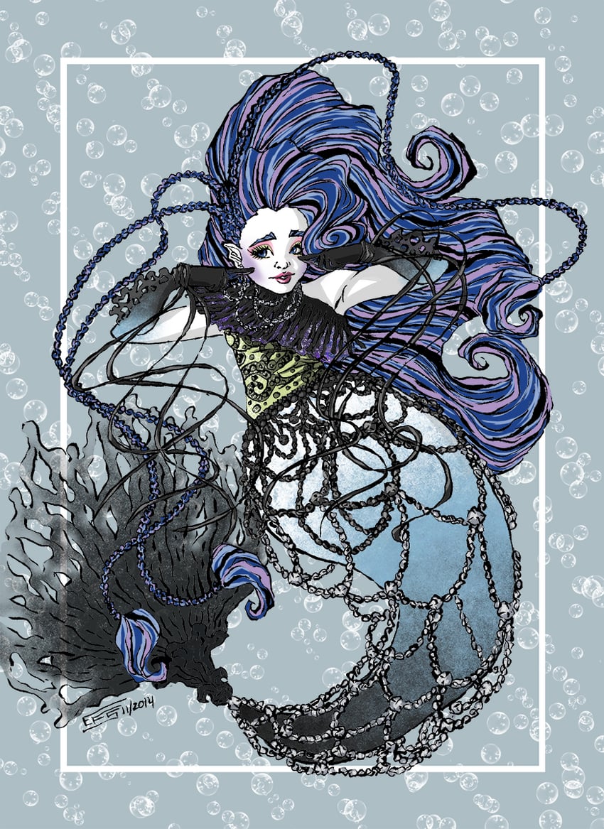 sirena von boo (monster high) drawn by elisafs