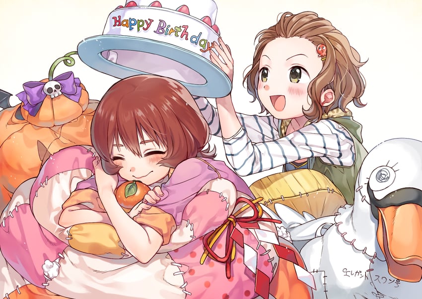 ueda suzuho and namba emi (idolmaster and 1 more) drawn by rojiko
