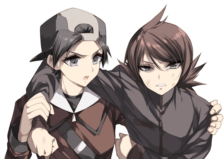 ethan and silver (pokemon and 1 more) drawn by misteor