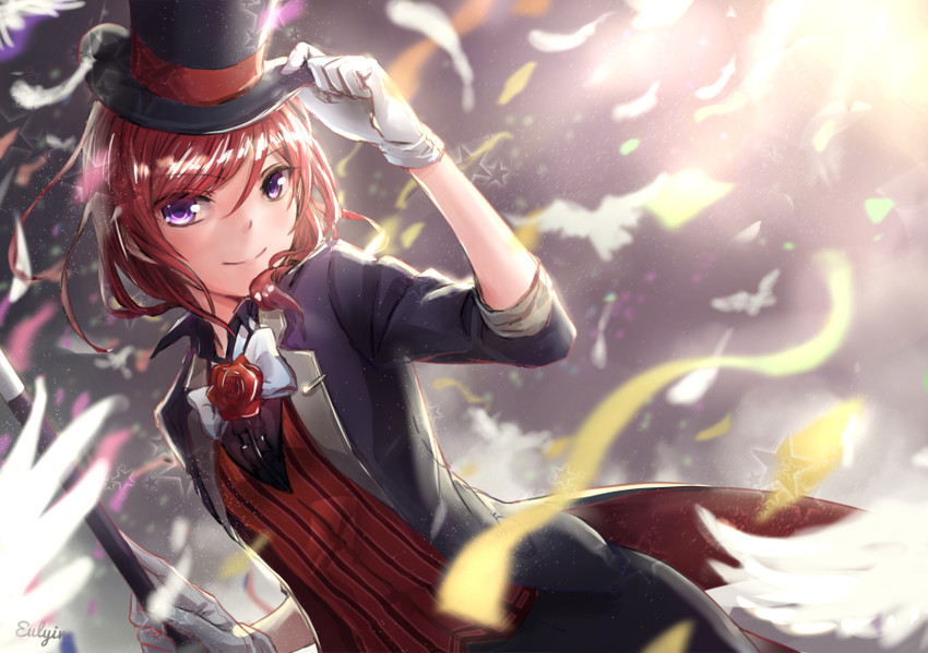 nishikino maki (love live! and 2 more) drawn by eulyin_huan