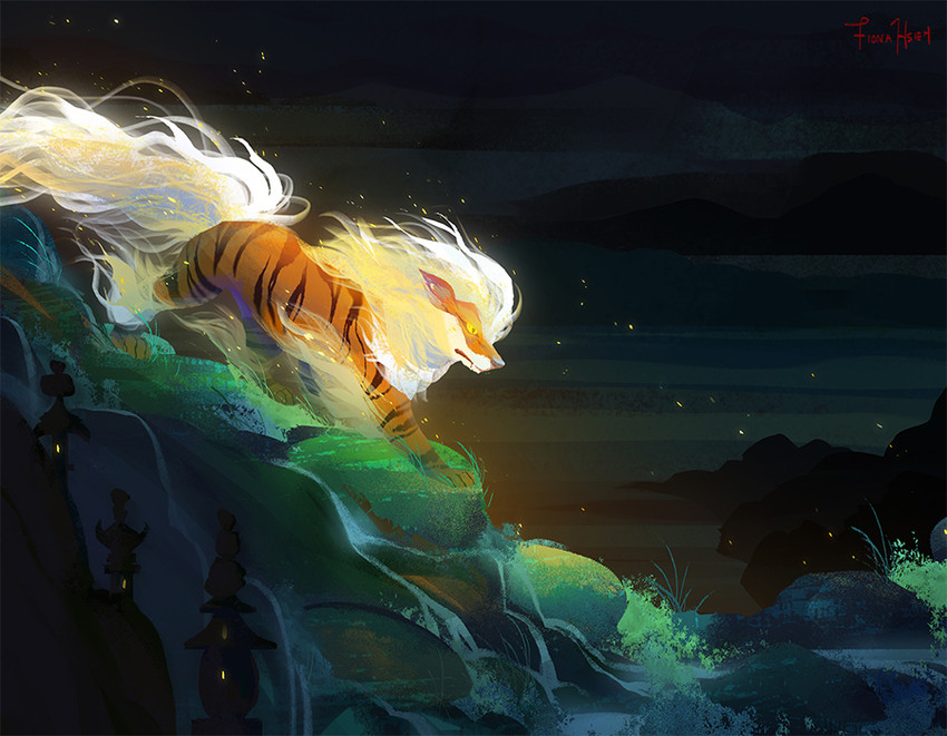 arcanine (pokemon) drawn by lunaurum