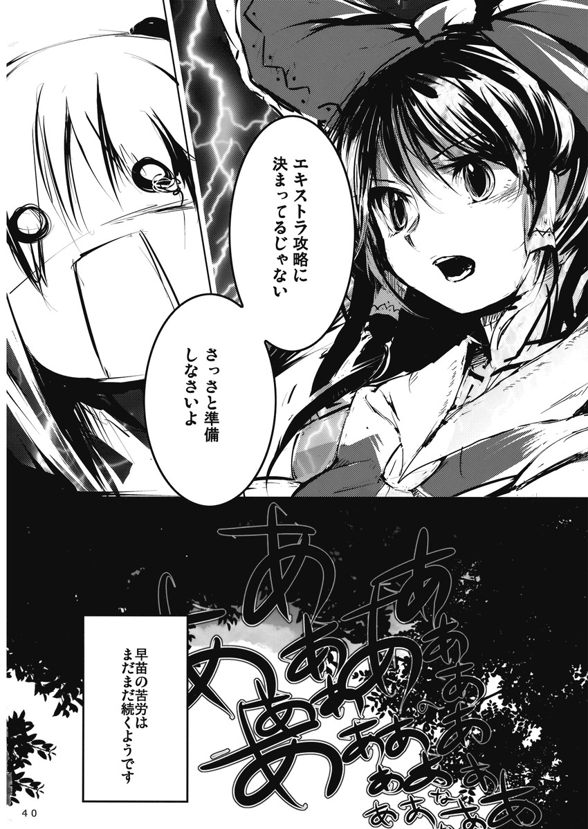 hakurei reimu and kochiya sanae (touhou) drawn by cis_(carcharias)