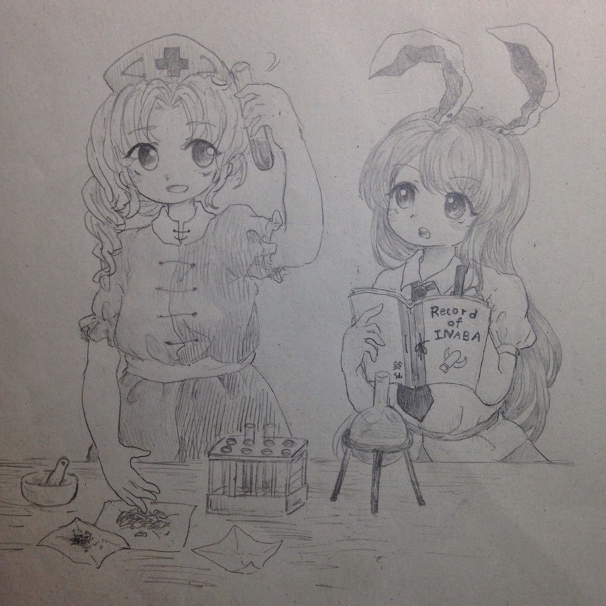 reisen udongein inaba and yagokoro eirin (touhou) drawn by busujima_tetoro