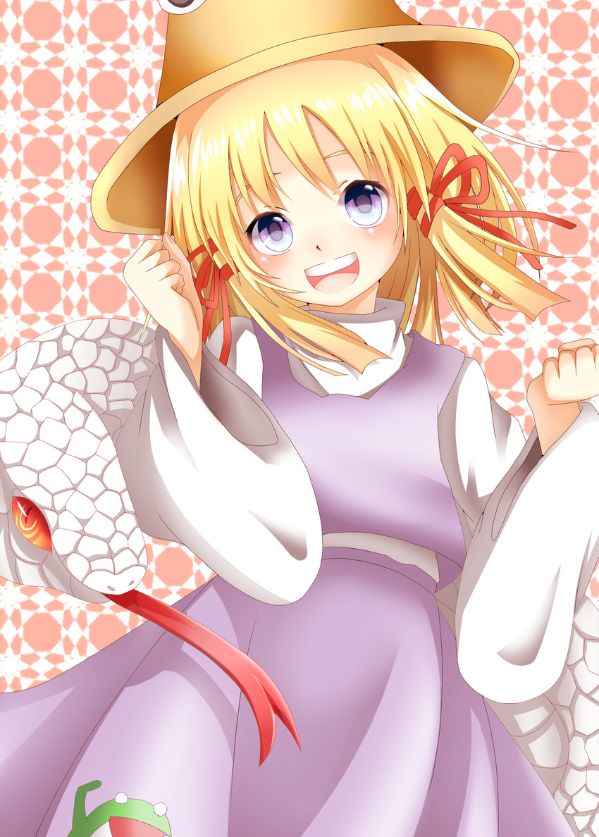 moriya suwako and mishaguji (touhou) drawn by chikuwa_savy