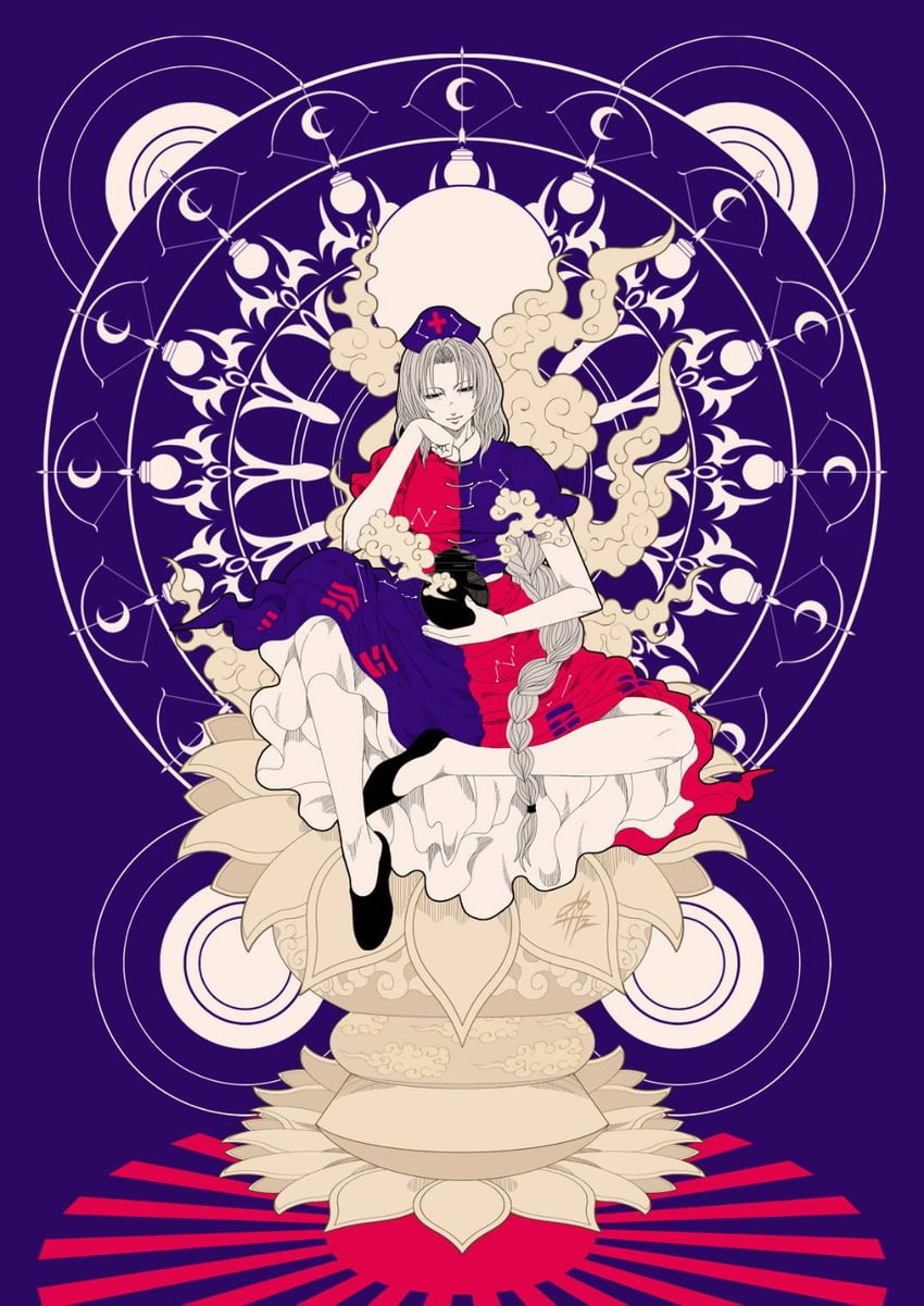 yagokoro eirin (touhou) drawn by yamada_satoshi