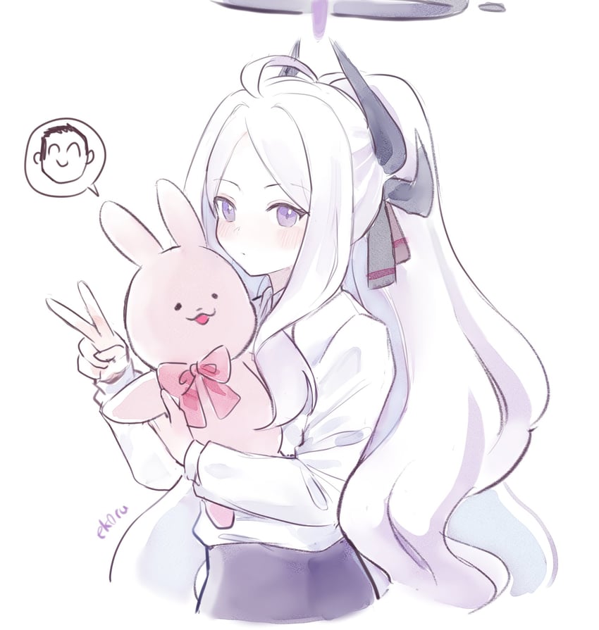 sensei, doodle sensei, and hina (blue archive) drawn by ekoru
