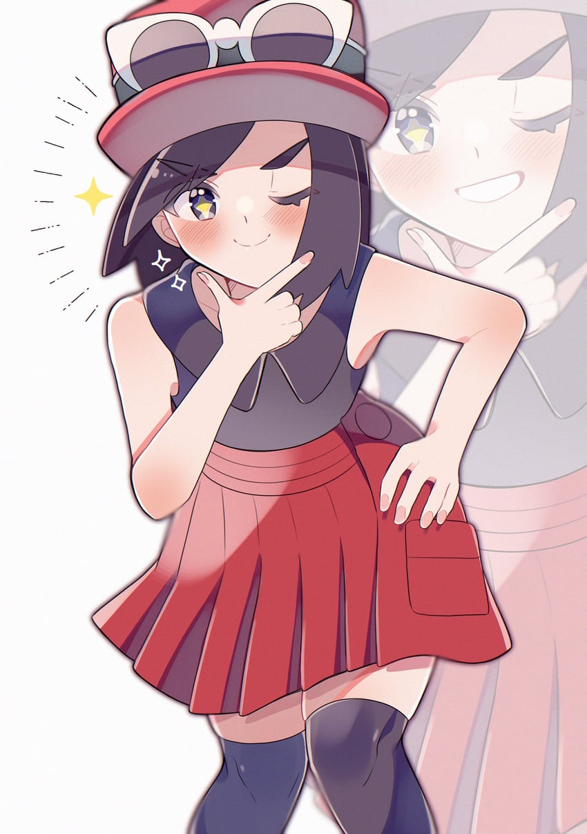 serena and calem (pokemon and 1 more) drawn by kinu_(kinuhoshizora21)