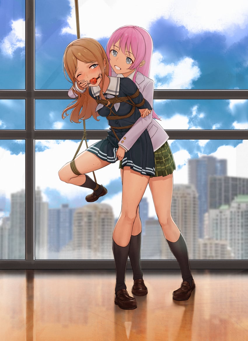chihaya anon and nagasaki soyo (bang dream! and 1 more) drawn by bubble_(pixiv51545000)