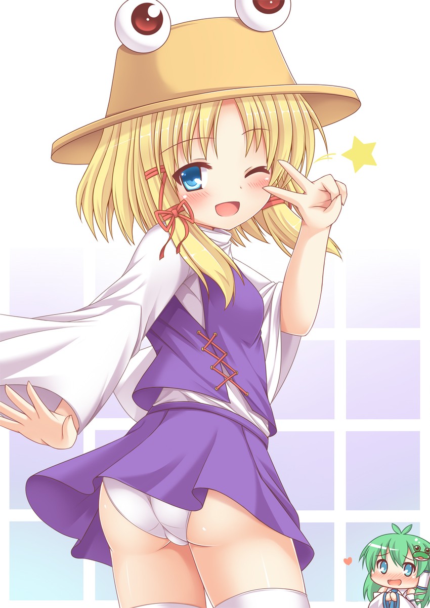 kochiya sanae and moriya suwako (touhou) drawn by yuu_(yu0221f)