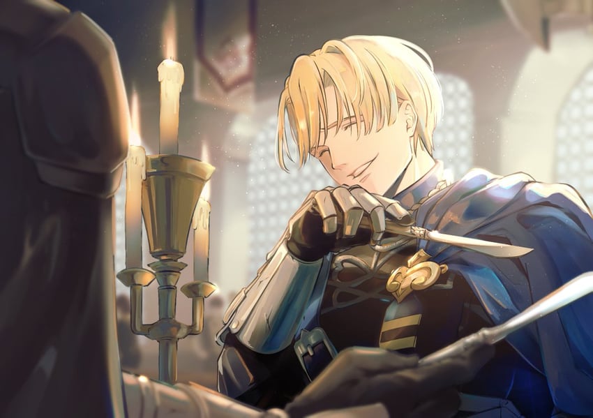 dimitri alexandre blaiddyd and male byleth (fire emblem and 1 more) drawn by un_faro