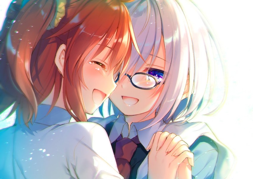 mash kyrielight and fujimaru ritsuka (fate and 1 more) drawn by toosaka_asagi