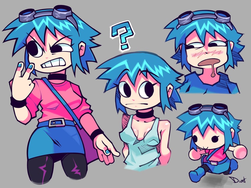 ramona flowers (scott pilgrim and 1 more) drawn by laduxt