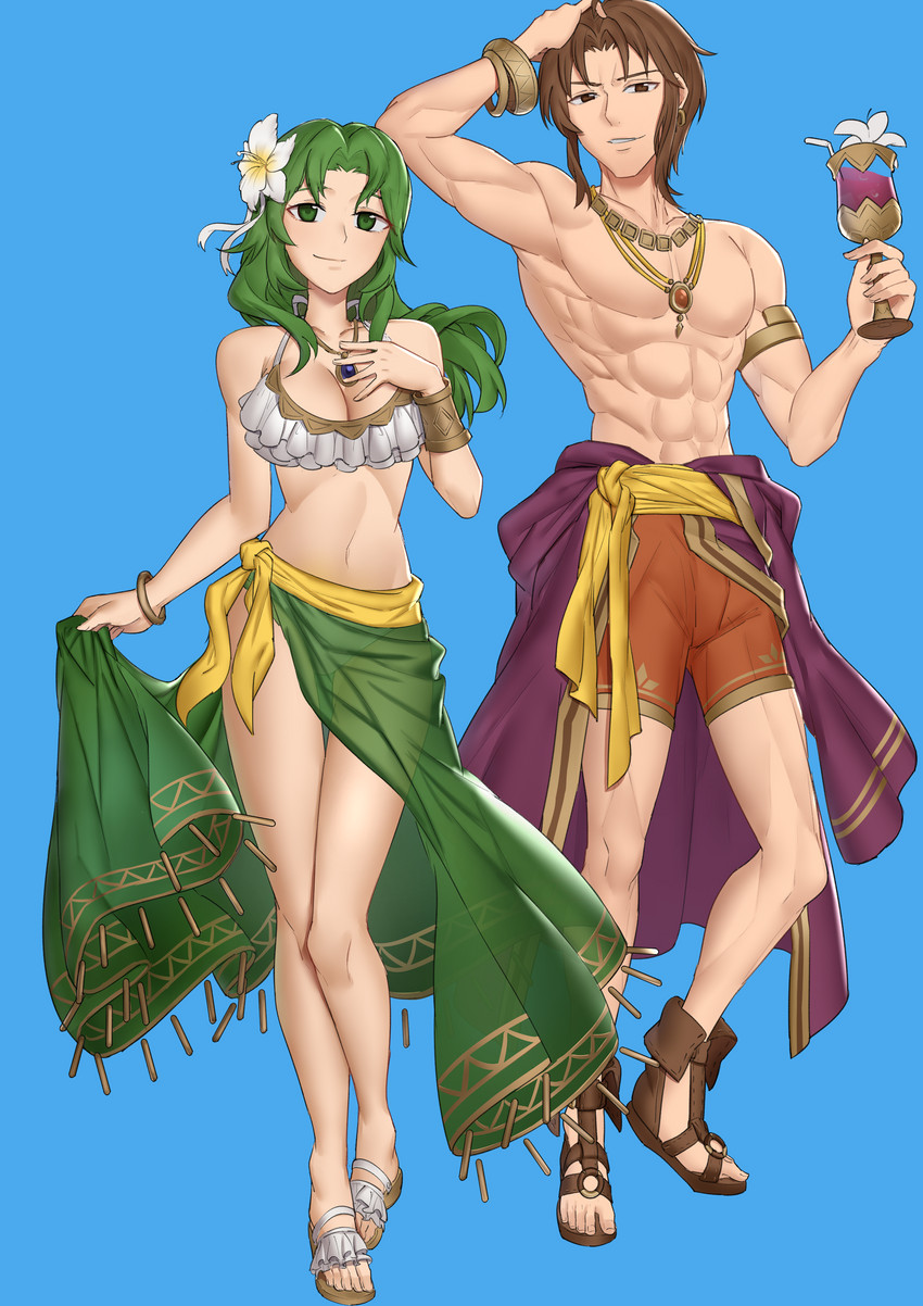 safy and lifis (fire emblem and 1 more) drawn by ebinku