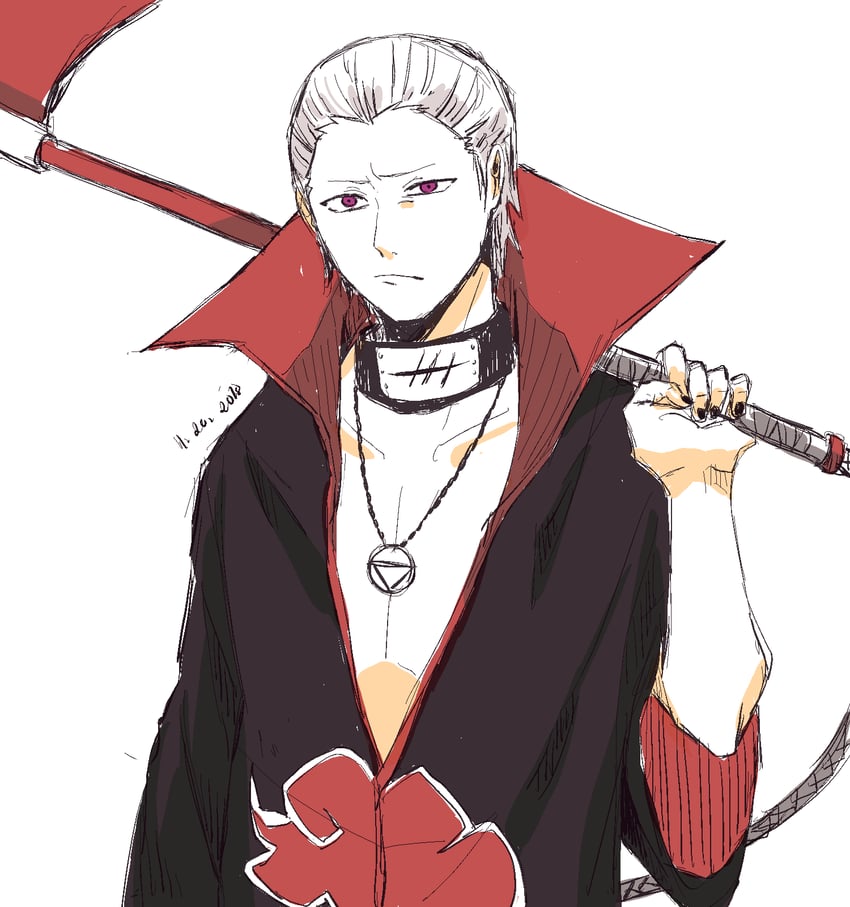 hidan (naruto and 1 more) drawn by m-joice
