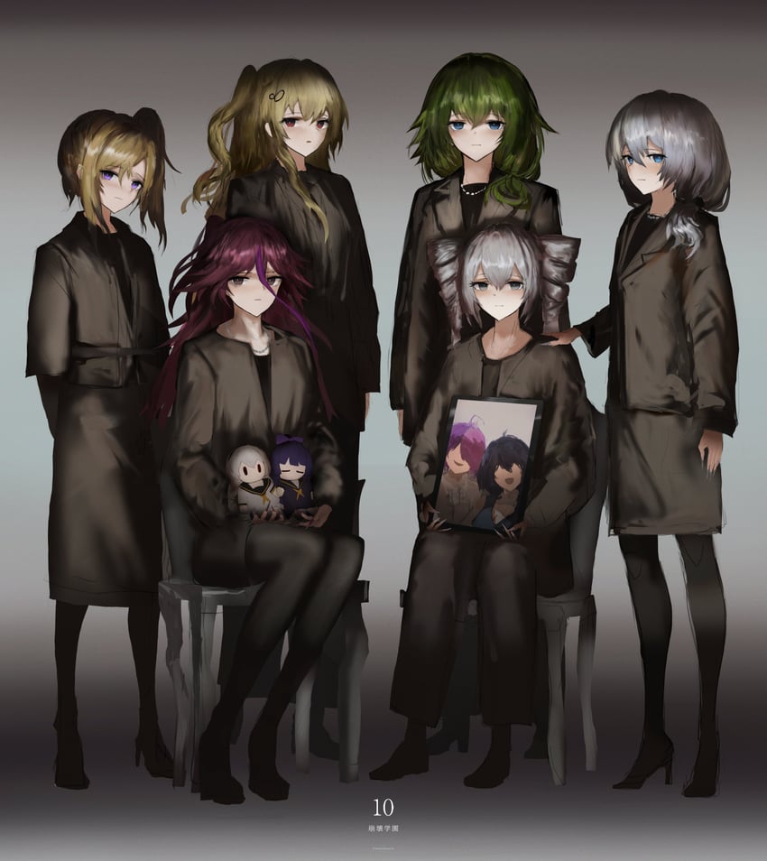 kiana kaslana, raiden mei, bronya zaychik, seele vollerei, theresa apocalypse, and 5 more (honkai and 1 more) drawn by kaisershmarrn