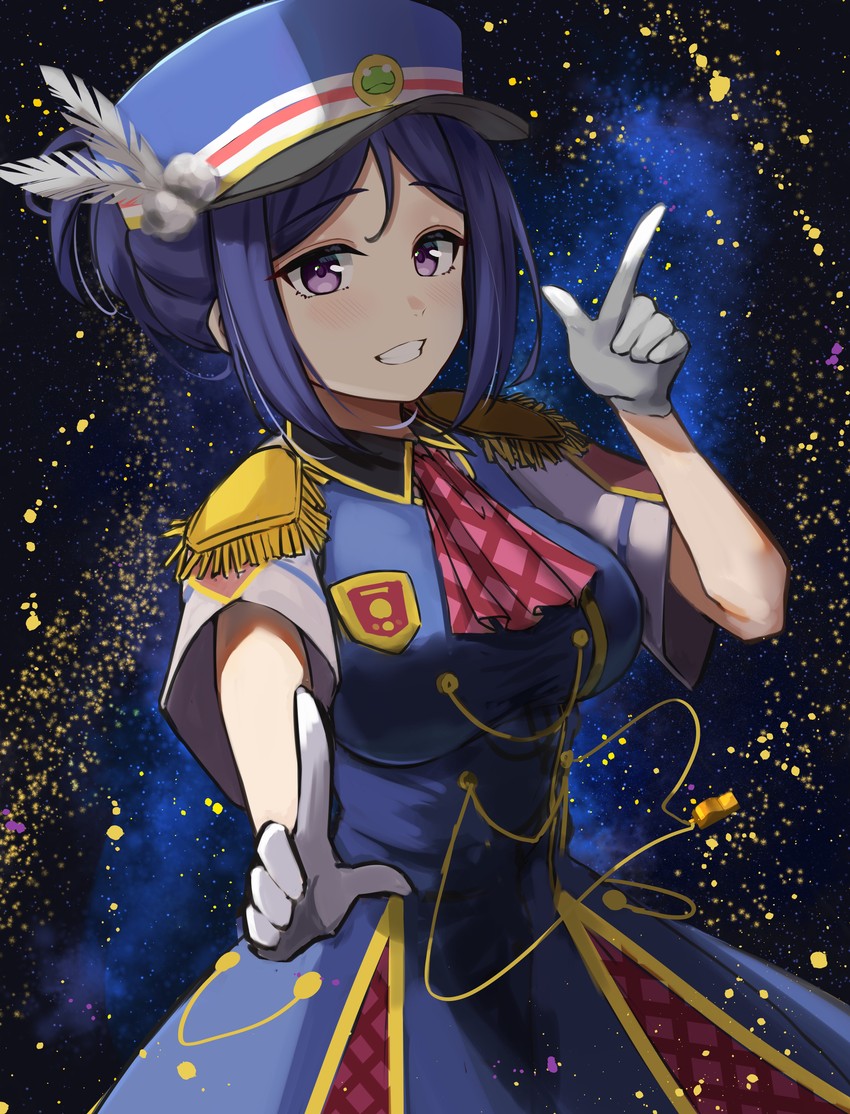 matsuura kanan (love live! and 1 more) drawn by akiki_(kiki)