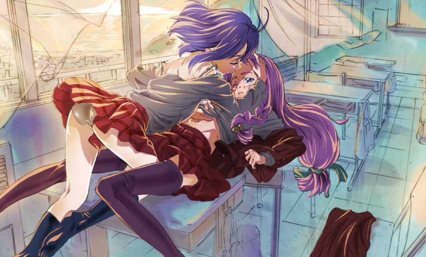 miyazaki nodoka and ayase yue (mahou sensei negima!) drawn by niko_(tama)