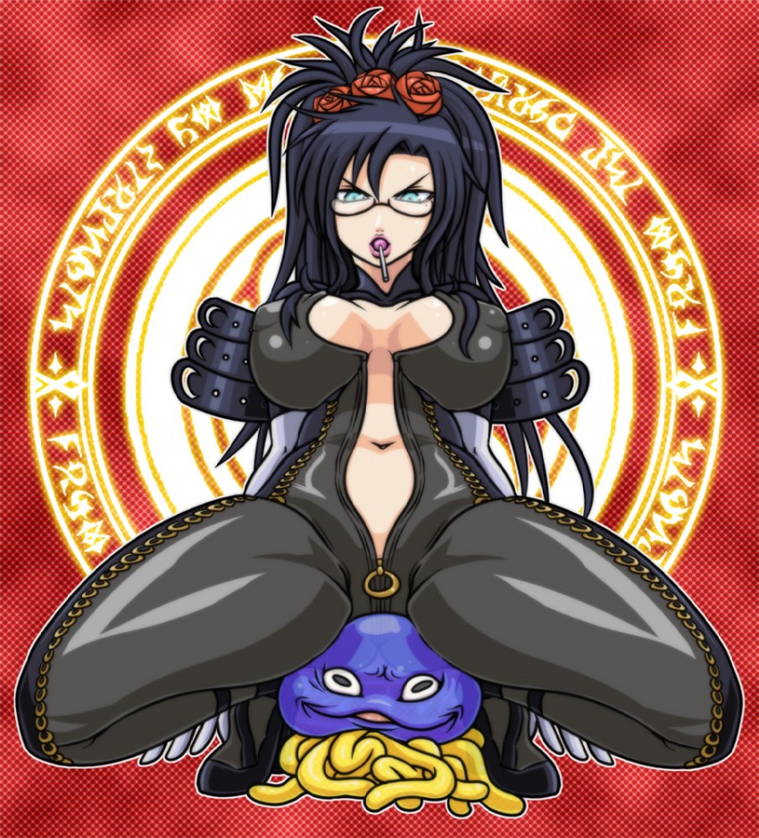 bayonetta, deborah, and healslime (dragon quest and 3 more) drawn by tonda