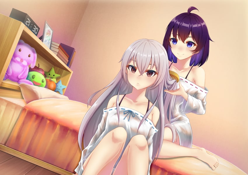 bronya zaychik and seele vollerei (honkai and 1 more) drawn by nenechi