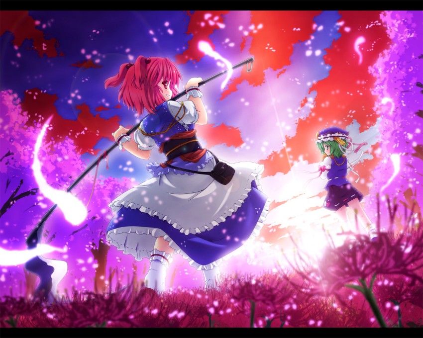 shiki eiki and onozuka komachi (touhou) drawn by etogami_kazuya