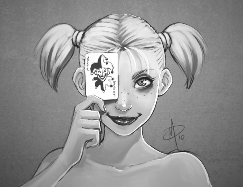 harley quinn (dc comics) drawn by polarityplus