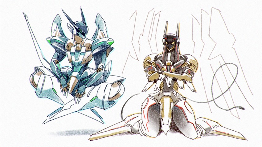 jehuty and anubis (zone of the enders) drawn by agroshka