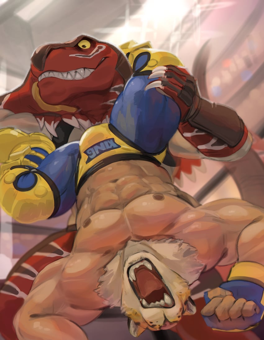 king and king of dinosaurs (the king of fighters and 1 more) drawn by dangpa