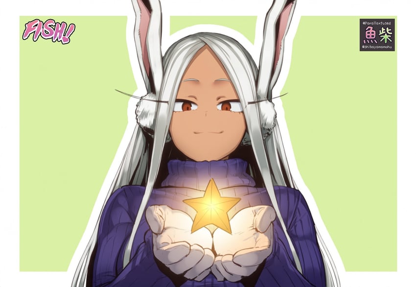 mirko (boku no hero academia) drawn by parallaxfused and shibayamamohu