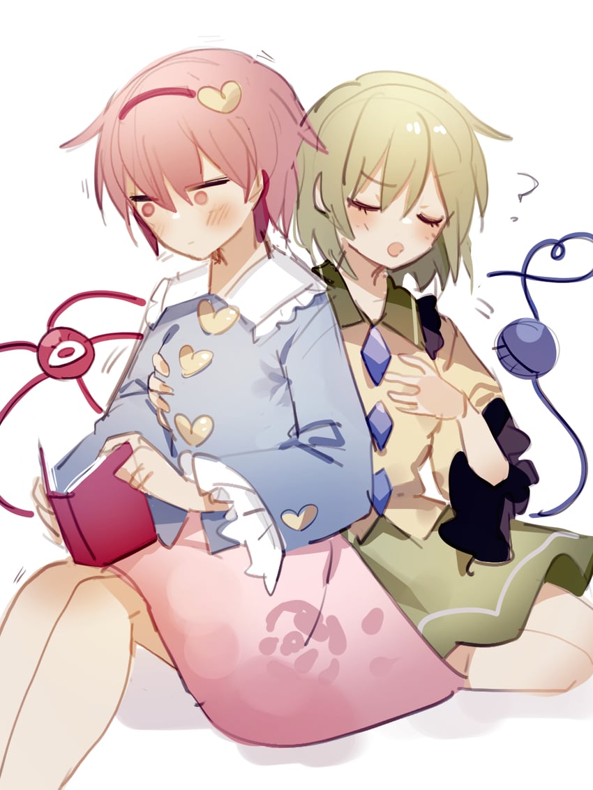 komeiji koishi and komeiji satori (touhou) drawn by sorani_(kaeru0768)