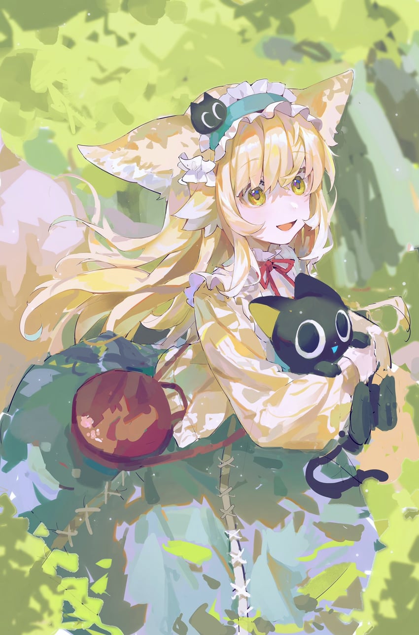 suzuran, luo xiaohei, and heixiu (arknights and 1 more) drawn by qiuchi