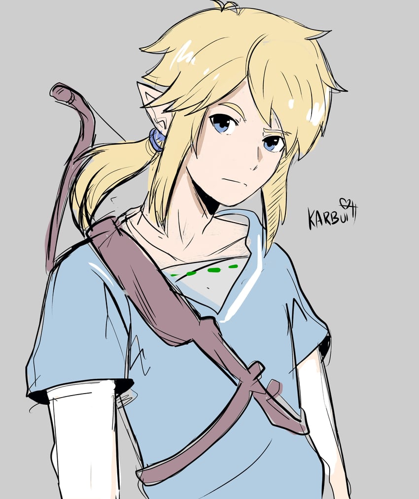 link (the legend of zelda and 1 more) drawn by karbuitt