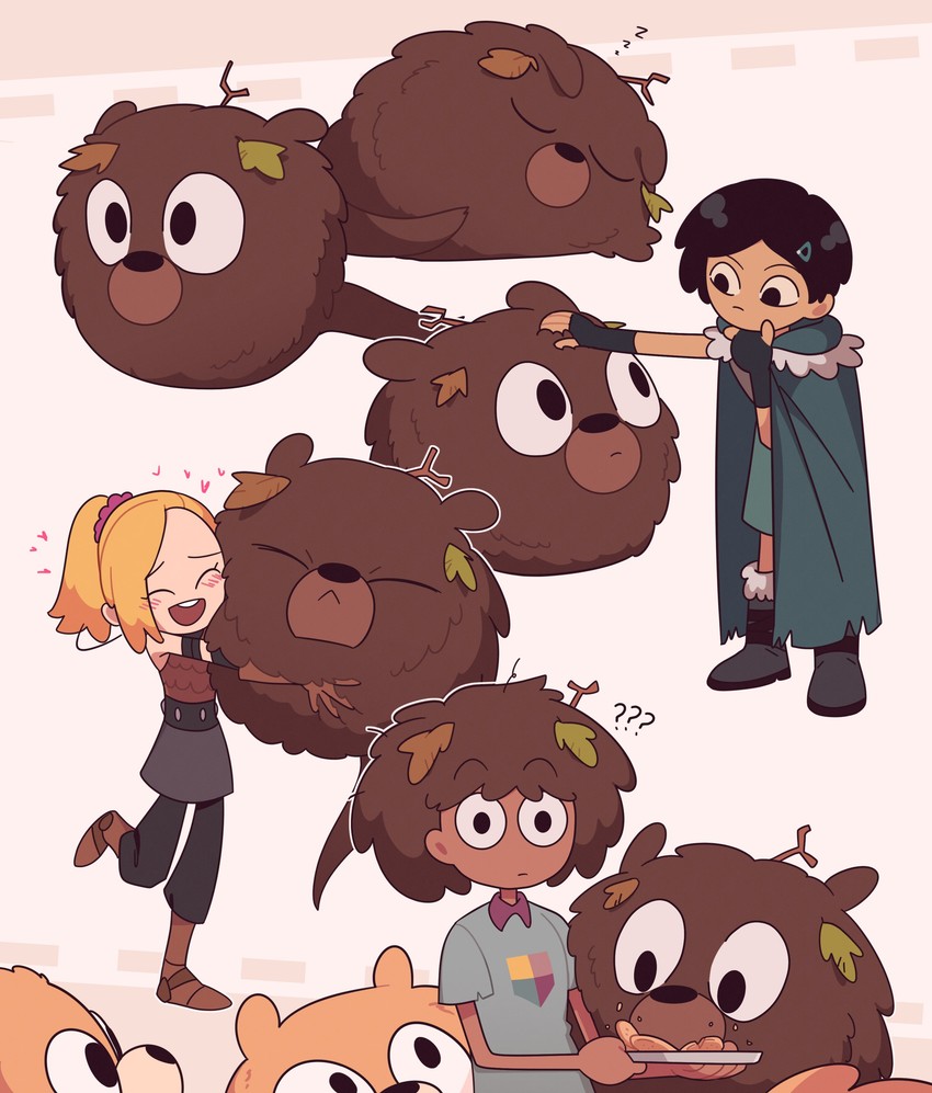 sasha waybright, anne boonchuy, and marcy wu (amphibia and 1 more) drawn by caroro117