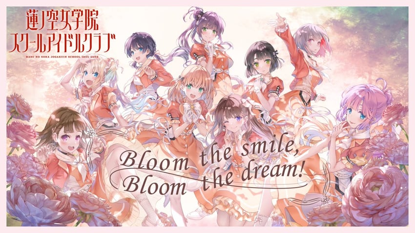hinoshita kaho, fujishima megumi, otomune kozue, murano sayaka, yugiri tsuzuri, and 4 more (love live! and 1 more) drawn by misaki_kurehito