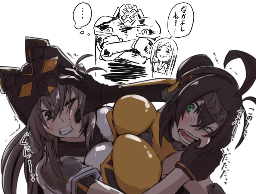 i:p masquerena, s-force rappa chiyomaru, s-force justify, and s-force pla-tina (yu-gi-oh!) drawn by tkool_man