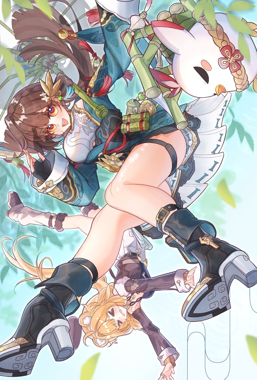 jingwei, li sushang, and susannah manatt (honkai and 1 more) drawn by niwa_x_4_torigairu