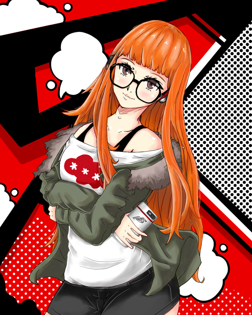 sakura futaba (persona and 1 more) drawn by keikyu_(tiltedcube)