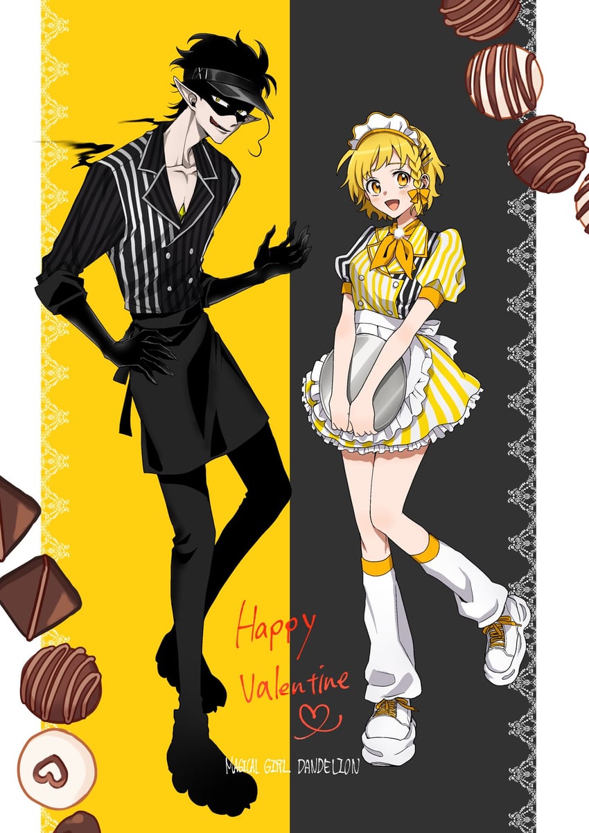 tanpopo ohanami and shade (mahou shoujo dandelion) drawn by 62kaeru