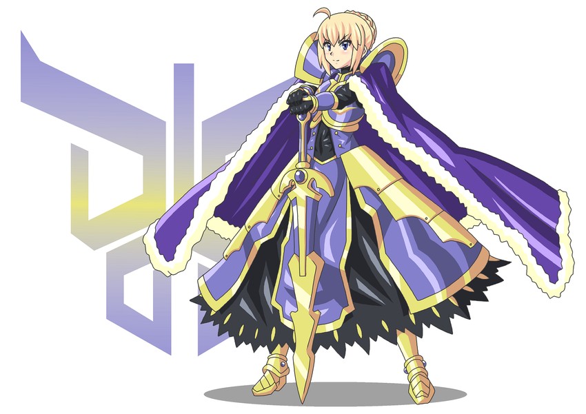 artoria pendragon, saber, and kamen rider kuuga (fate and 3 more) drawn by buti-yu