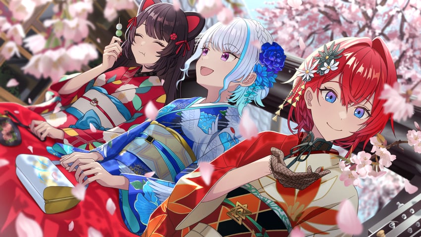 lize helesta, ange katrina, and inui toko (nijisanji) drawn by dicotyle_dons