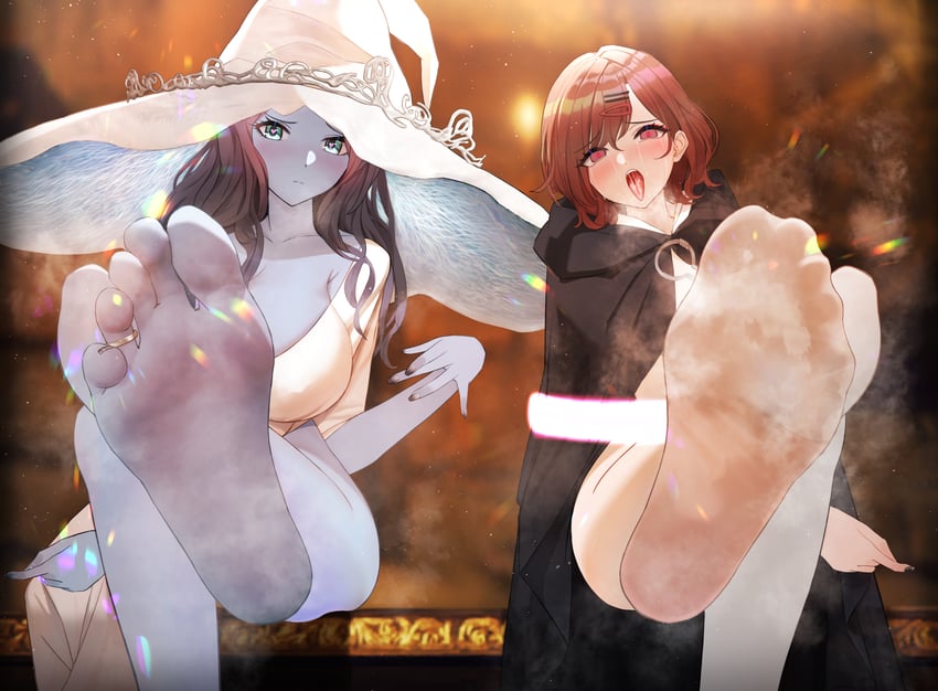 higuchi madoka, asakura toru, ranni the witch, and melina (idolmaster and 2 more) drawn by ursica