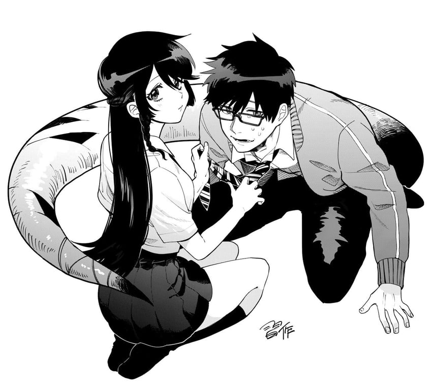 kagami hajime and takarabe tsukushi (oshite dame nara oshitemiro!) drawn by ayum_k
