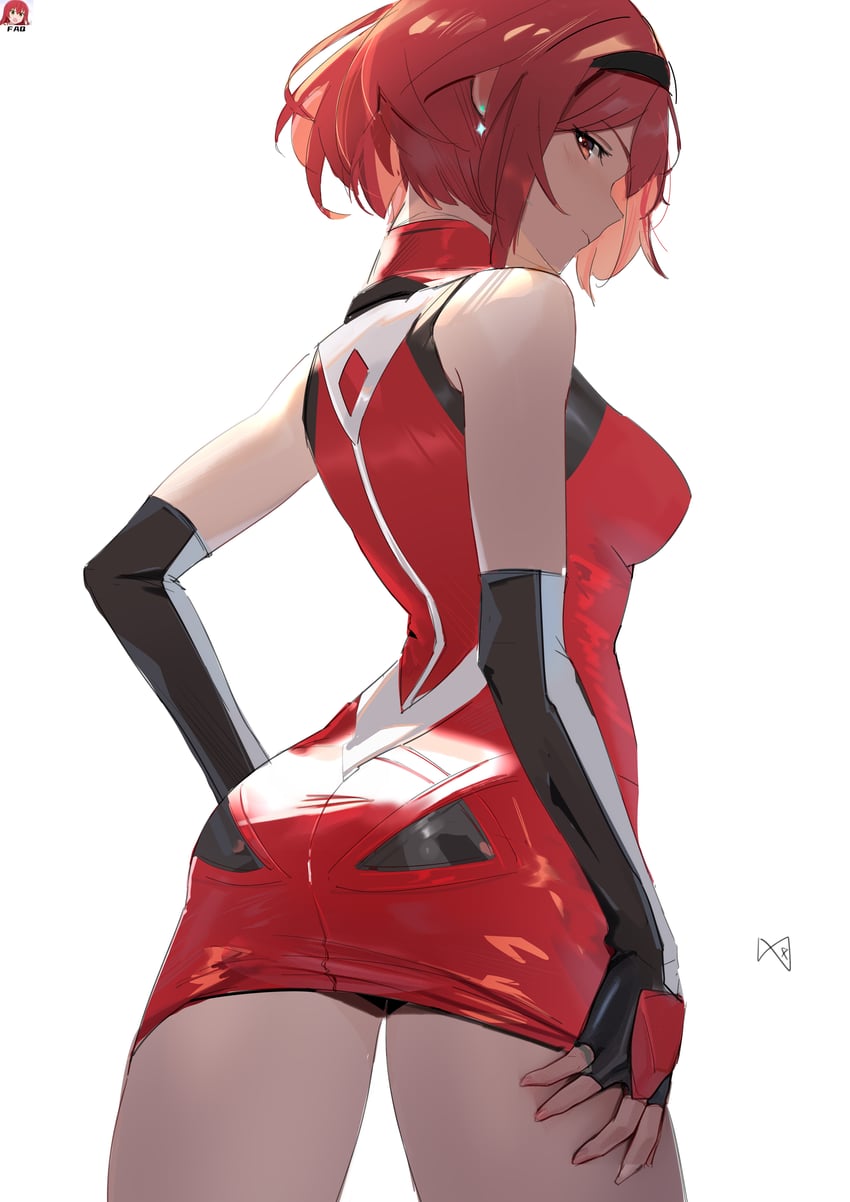 pyra (xenoblade chronicles and 1 more) drawn by minusk9