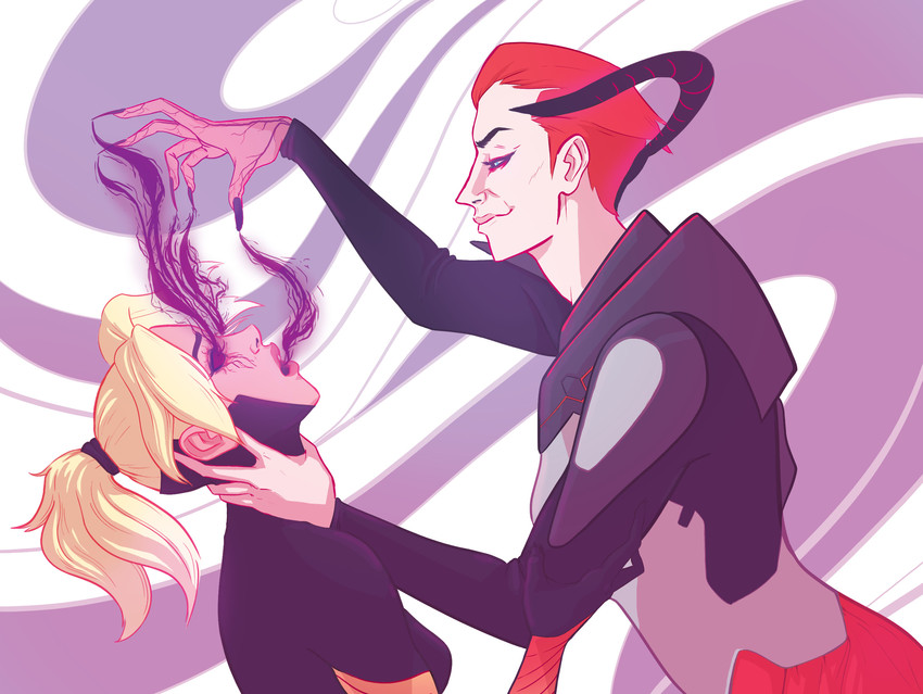 mercy and moira (overwatch and 1 more) drawn by art_nonsense