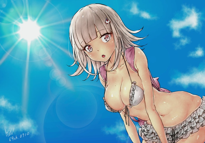 nanami chiaki (danganronpa and 2 more) drawn by mioda_69ch