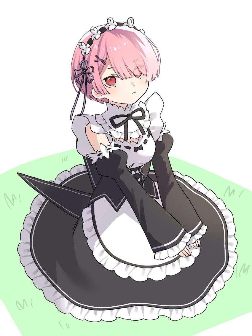 ram (re:zero kara hajimeru isekai seikatsu) drawn by nitsuki_09