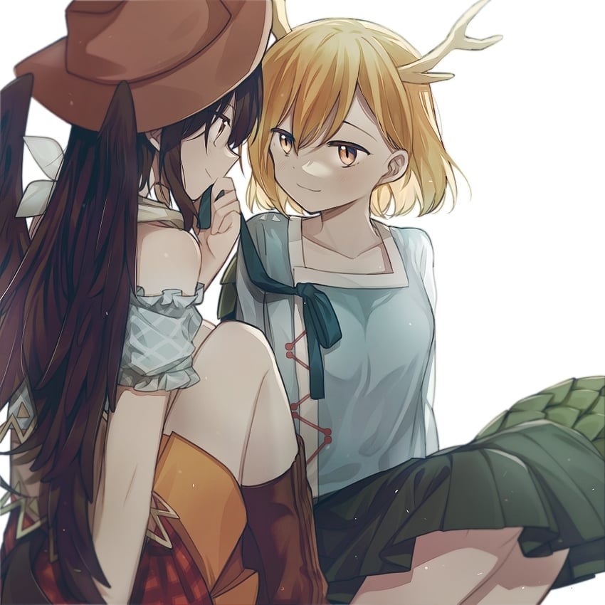 kicchou yachie and kurokoma saki (touhou) drawn by inuko_(ink0425)