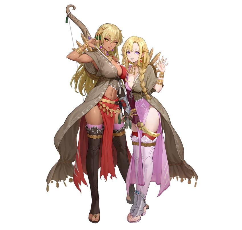 igrene and louise (fire emblem and 3 more) drawn by ekao