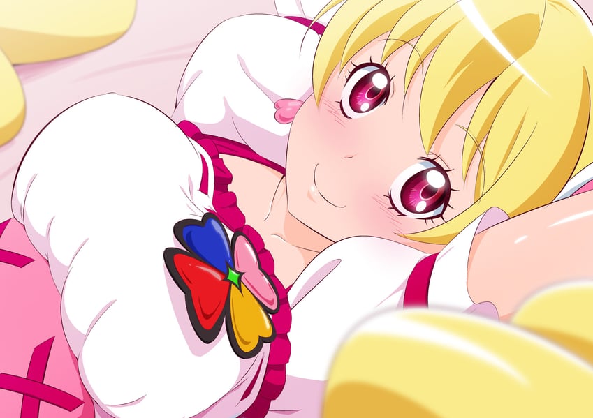 momozono love and cure peach (precure and 1 more) drawn by fuchi_(nightmare)