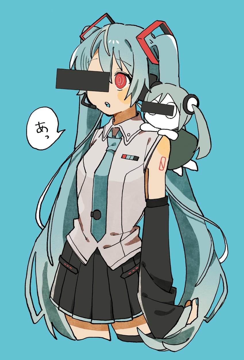 hatsune miku and aimaina (vocaloid and 1 more) drawn by nanase_(nanataroo_7)
