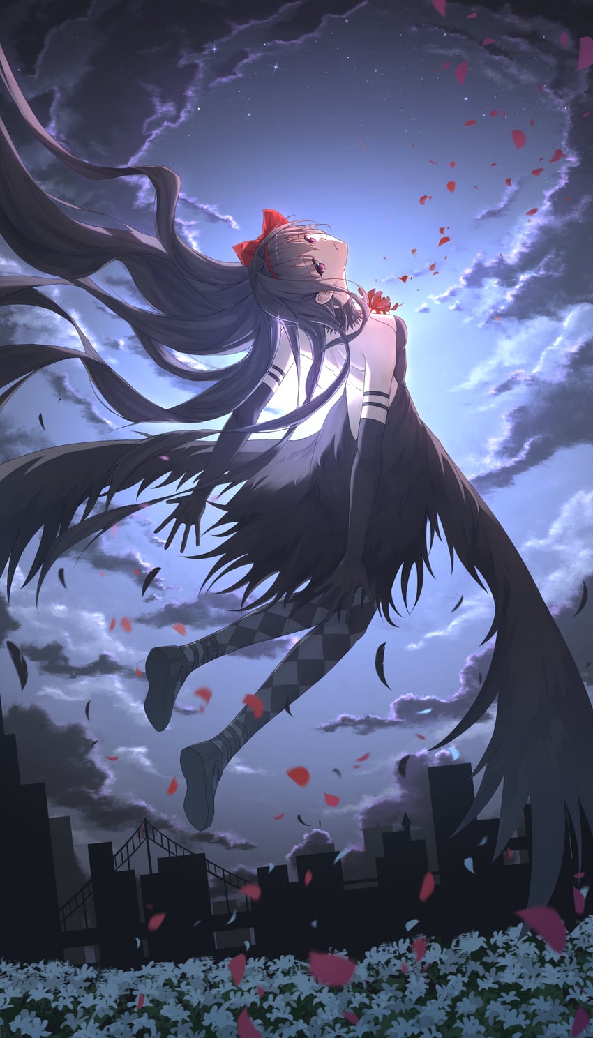 akemi homura and akuma homura (mahou shoujo madoka magica and 1 more) drawn by xiamianhaiya